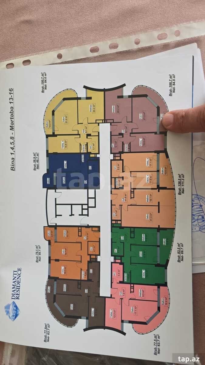 2-otaqlı yeni tikili, Lökbatan qəs., 100.6 m²