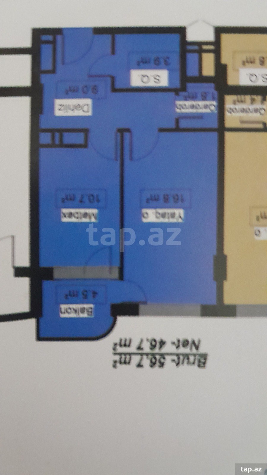 1-otaqlı yeni tikili, Lökbatan qəs., 57 m² (2)
