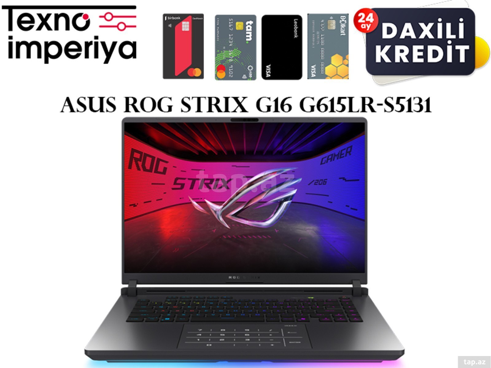 Gaming Laptop ASUS ROG Strix G16 G615LR-S5131 (90NP0LR1-M009X0)