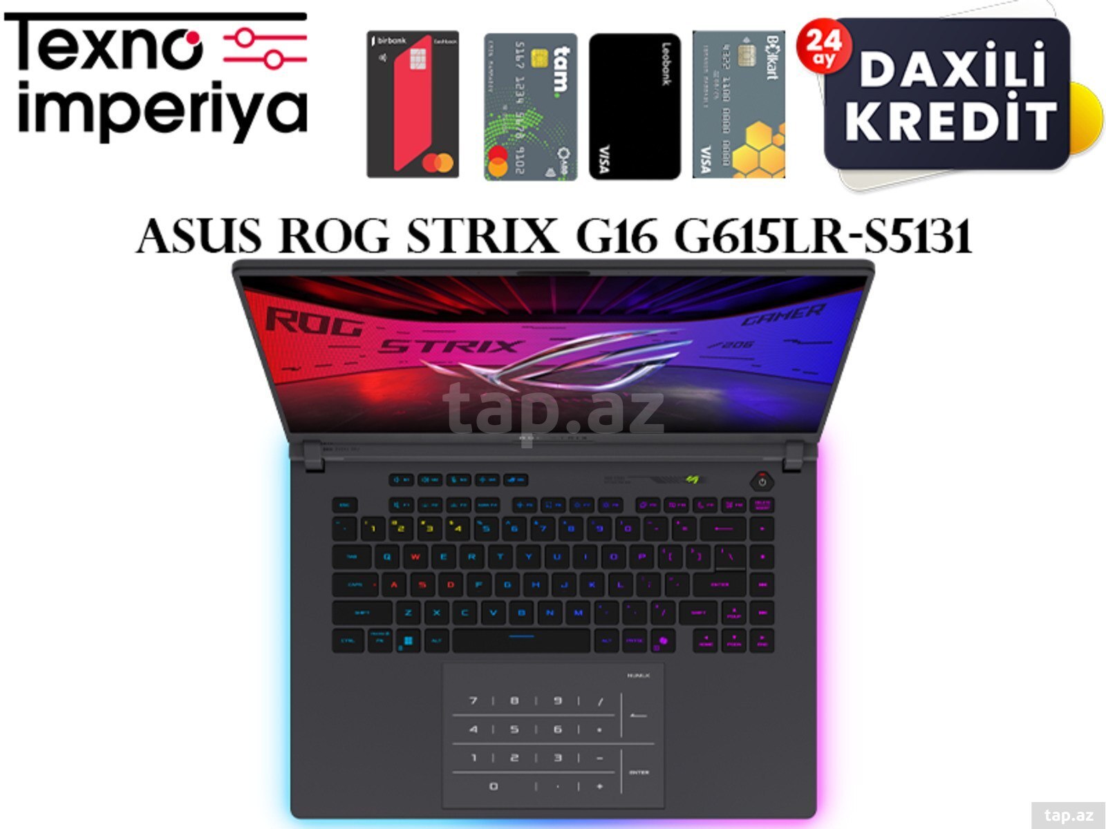 Gaming Laptop ASUS ROG Strix G16 G615LR-S5131 (90NP0LR1-M009X0) (2)