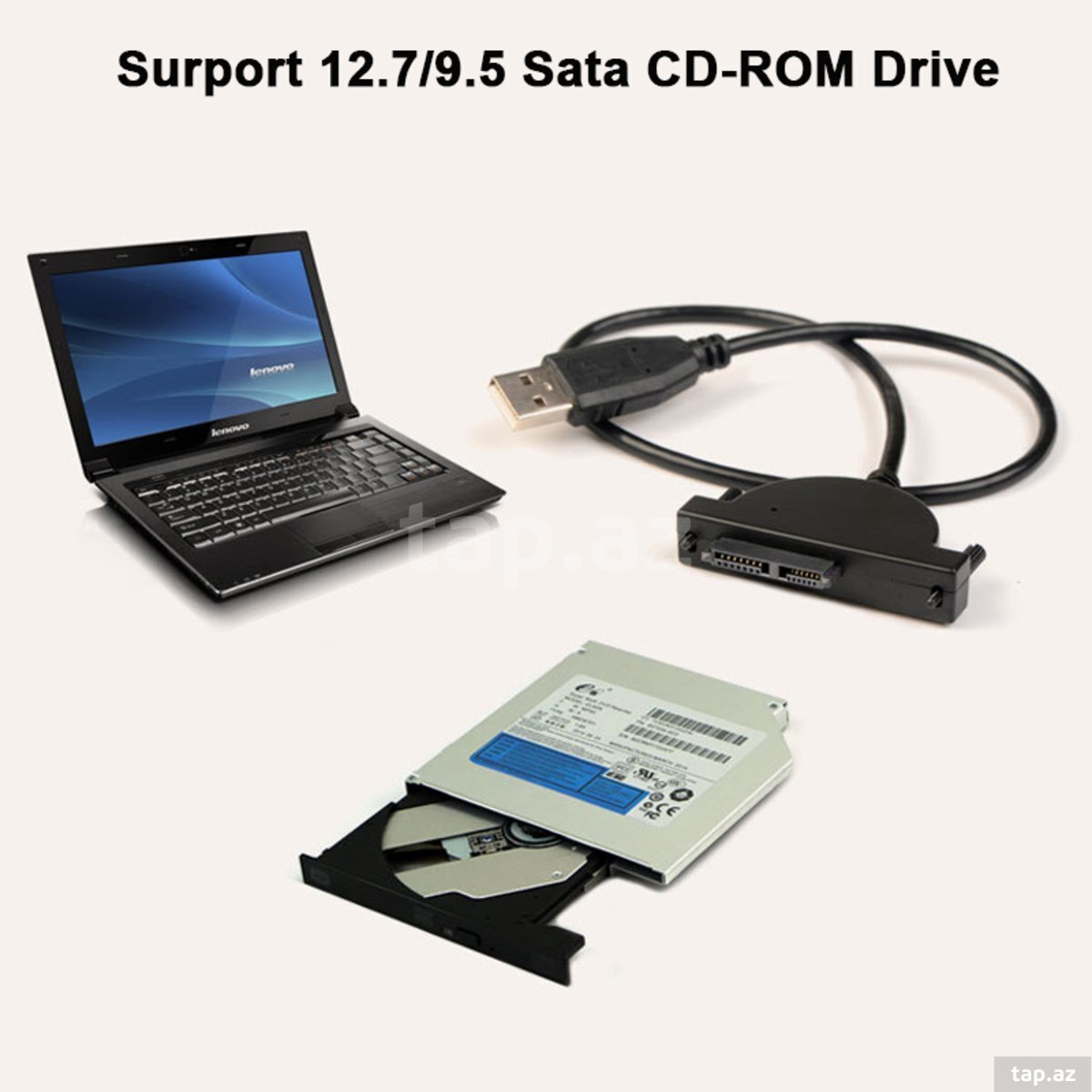 Laptop CD/DVD ROM Converter Cable