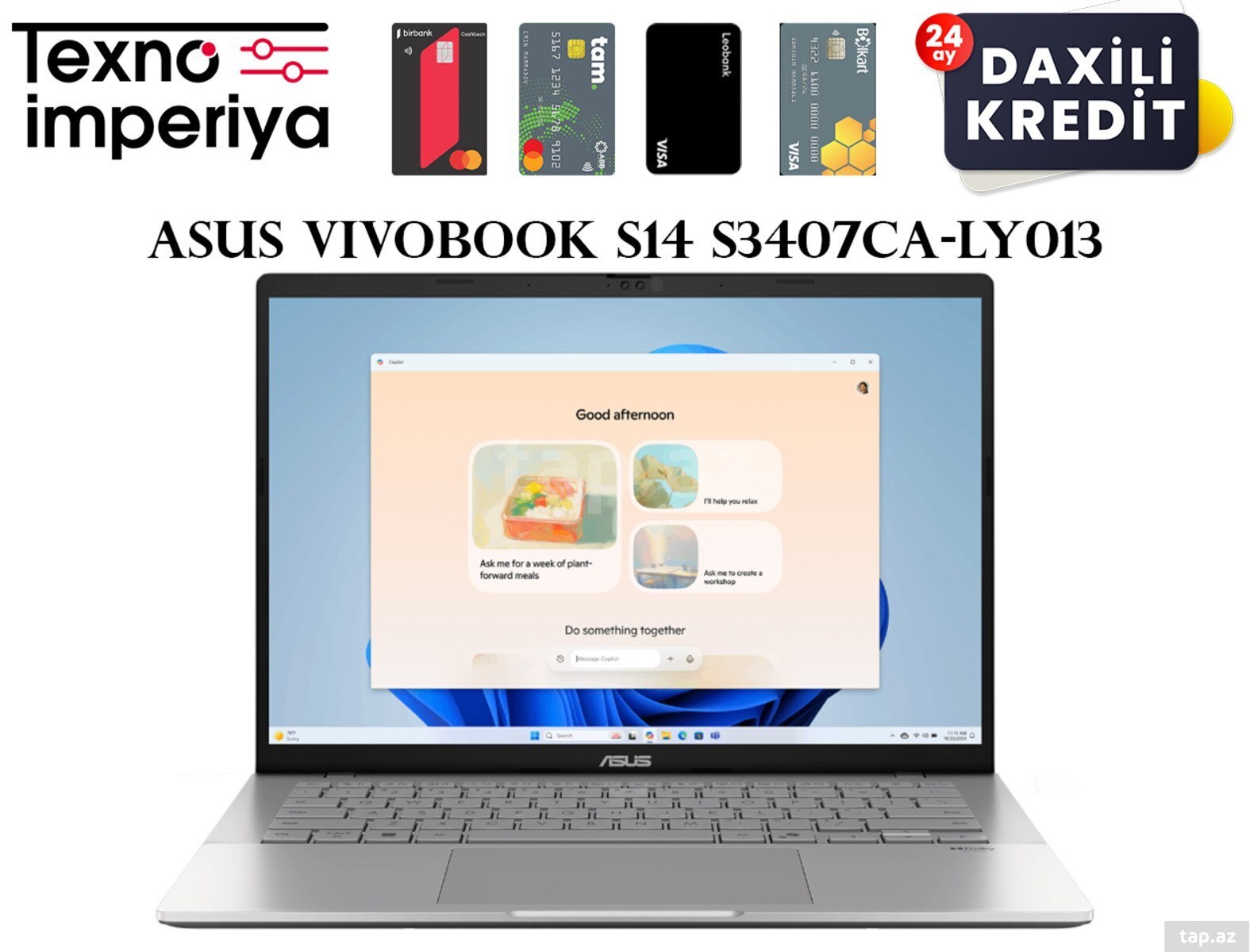 ASUS VivoBook S14 S3407CA-LY013 90NB16J2-M006R0