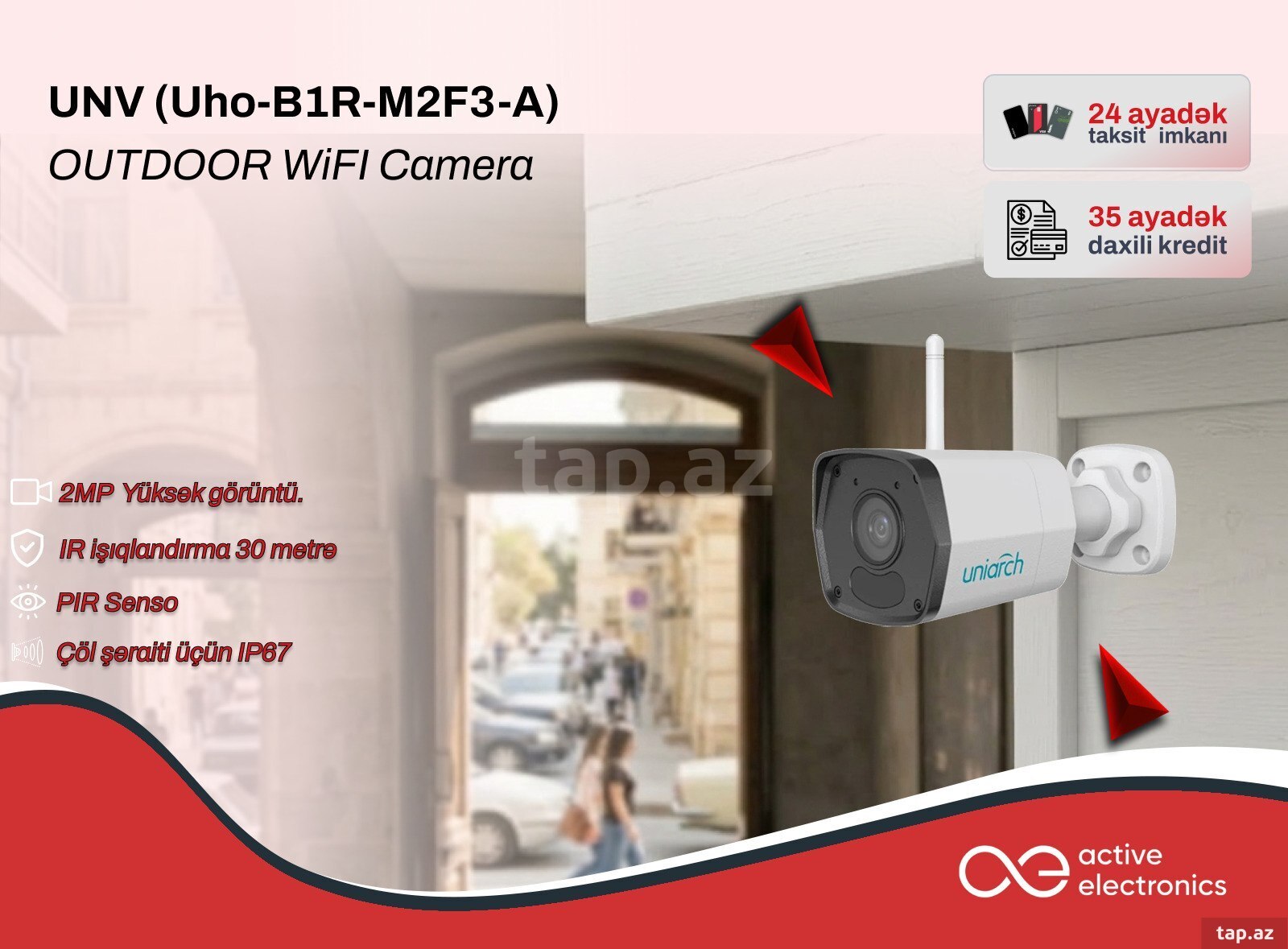 SMART Uho-B1R-M2F3 2MP HD Outdoor Bullet 