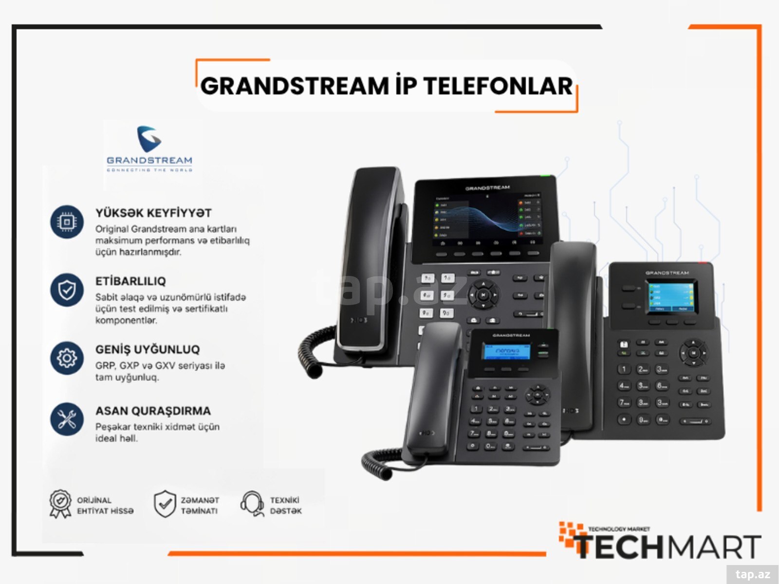 IP-telefonlar Grandstream 