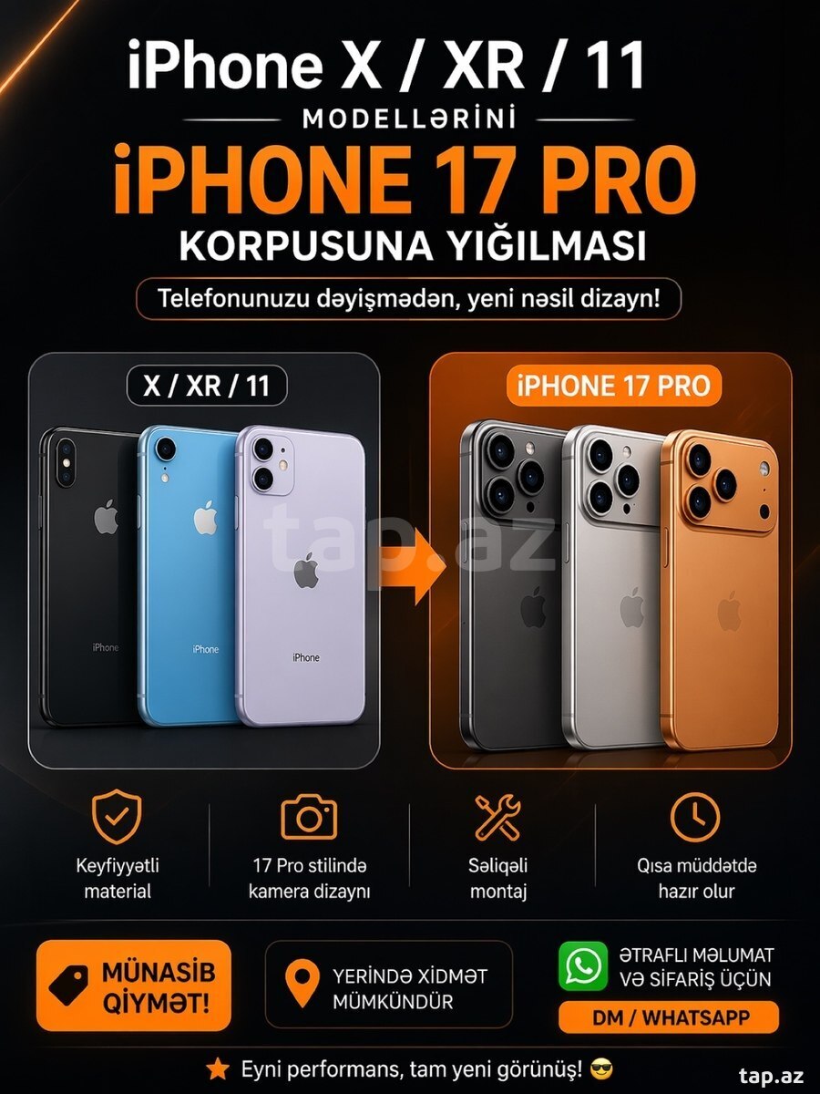 Apple iPhone X, XS, XR, 11 17 Pro korpusuna yığılması
