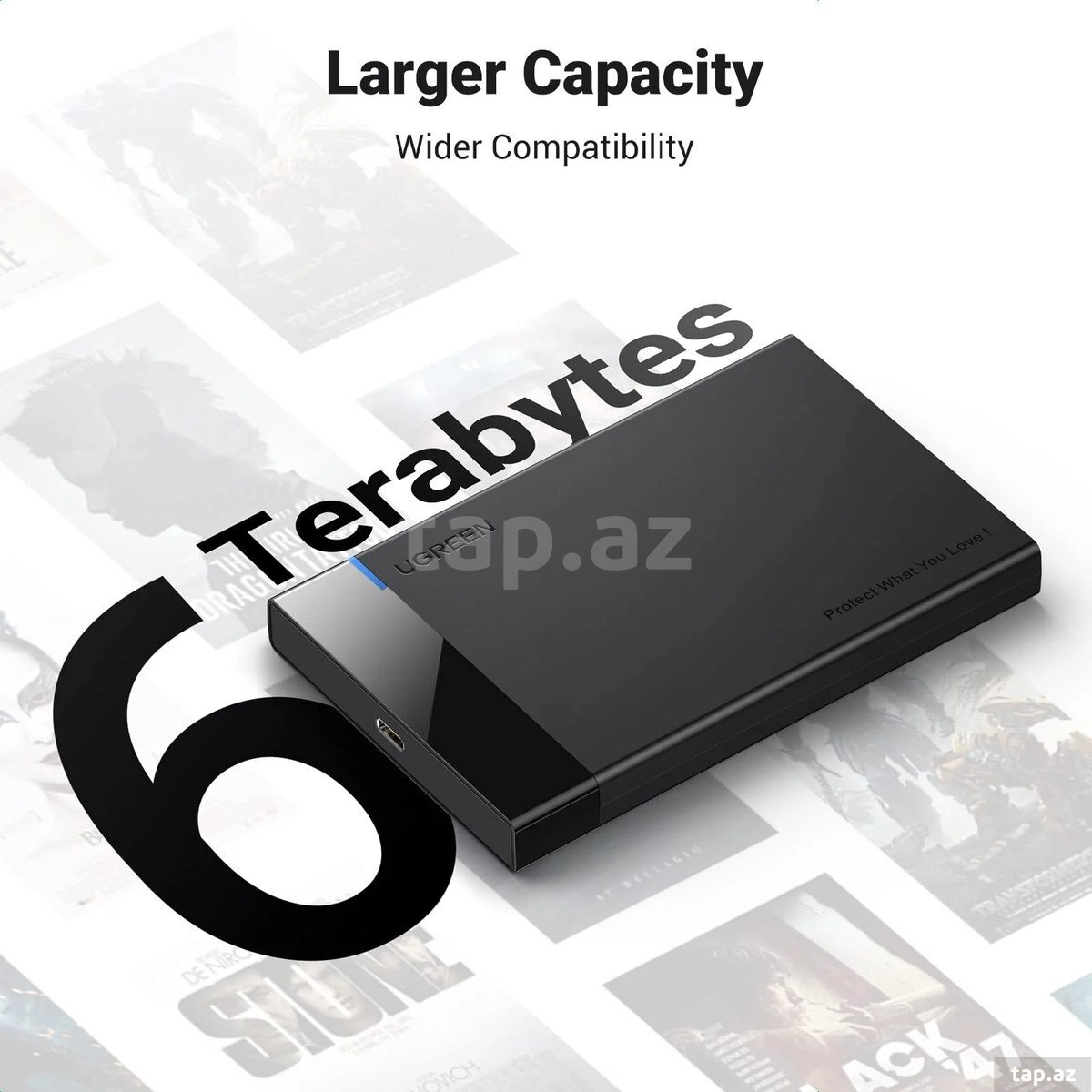 HDD Qutusu Ugreen USB-C 2.5 Hard Drive Enclosure (5)