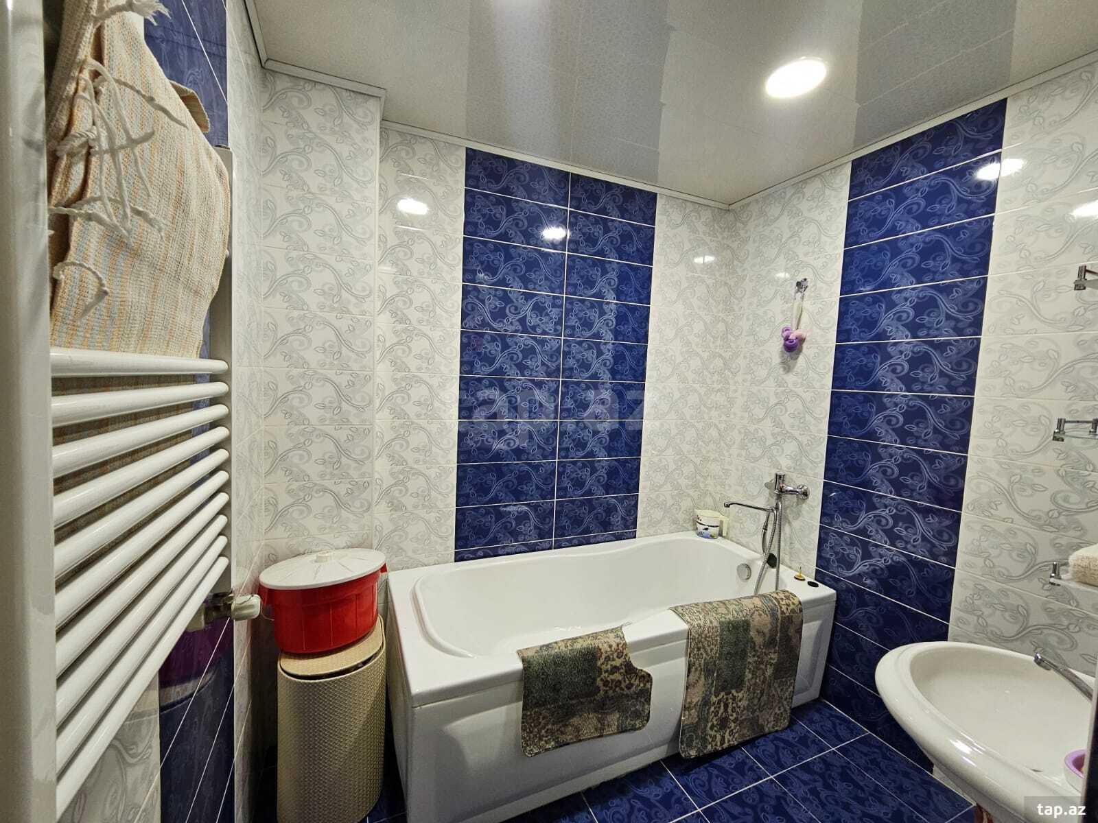 3-otaqlı yeni tikili kirayə verilir, N.Nərimanov m., 110 m² (12)