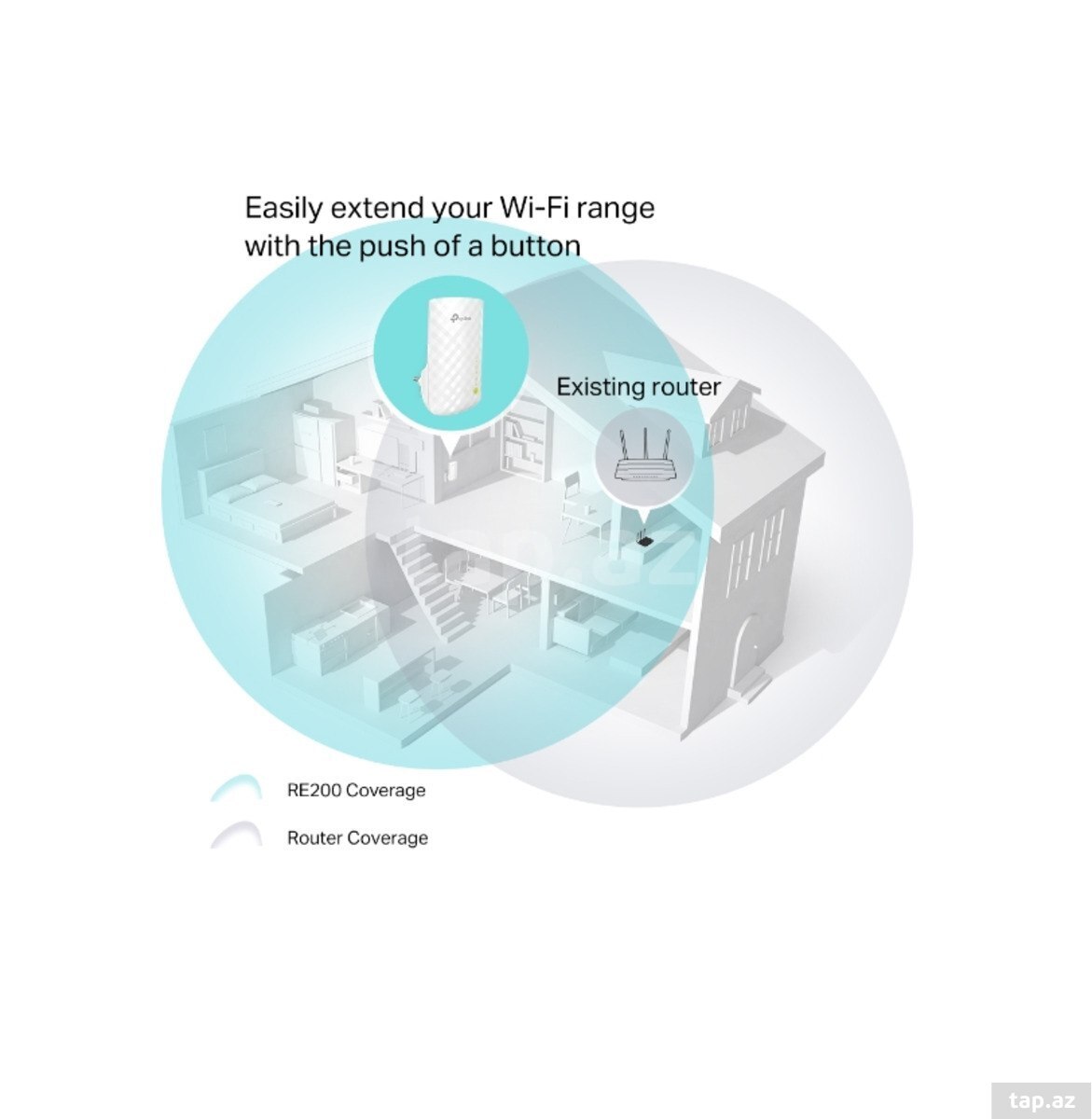 Wi-Fi paylayıcı "TP-Link RE200 5GHz" (4)