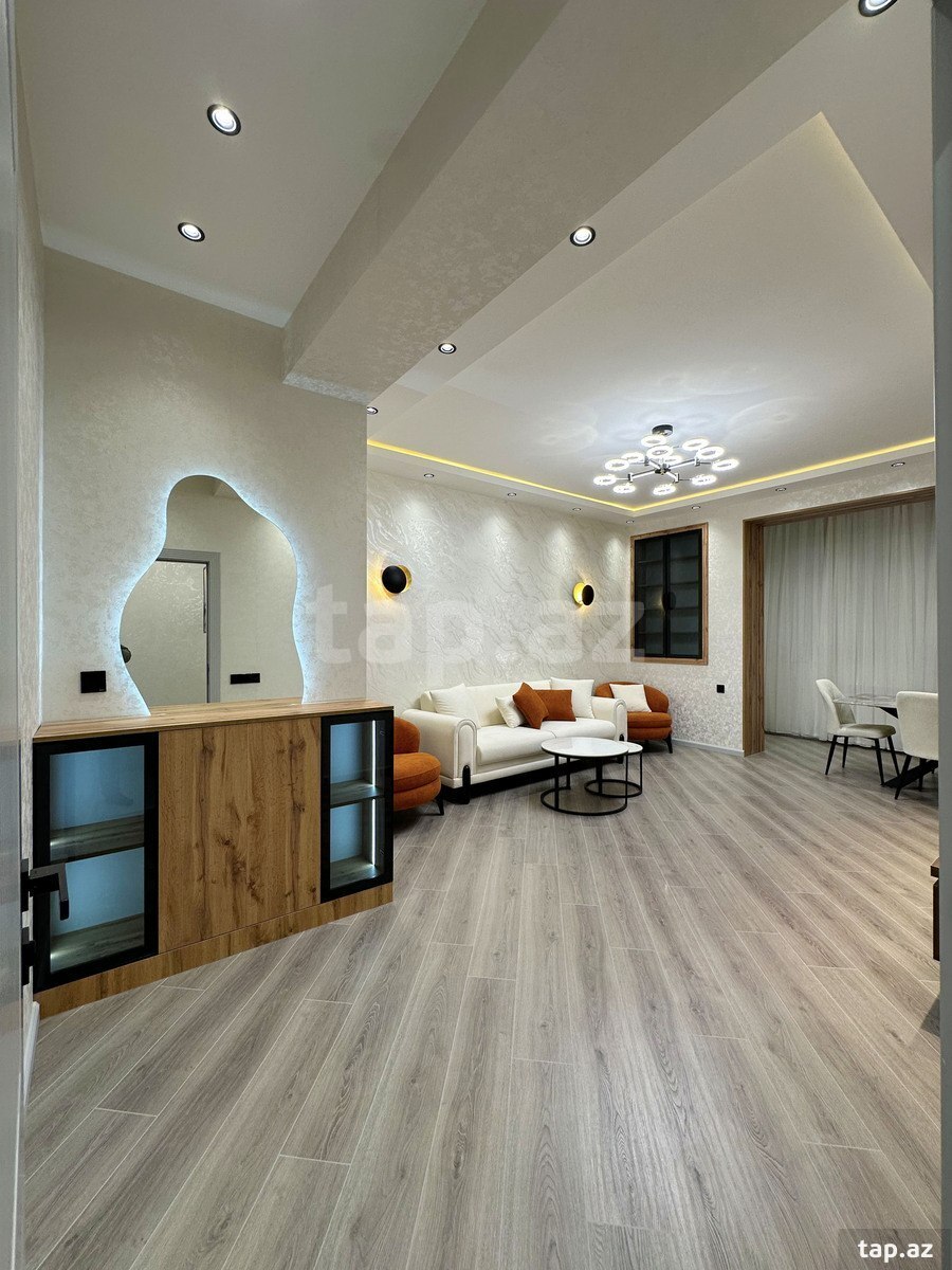 2-otaqlı yeni tikili, Həzi Aslanov m., 83 m² (2)