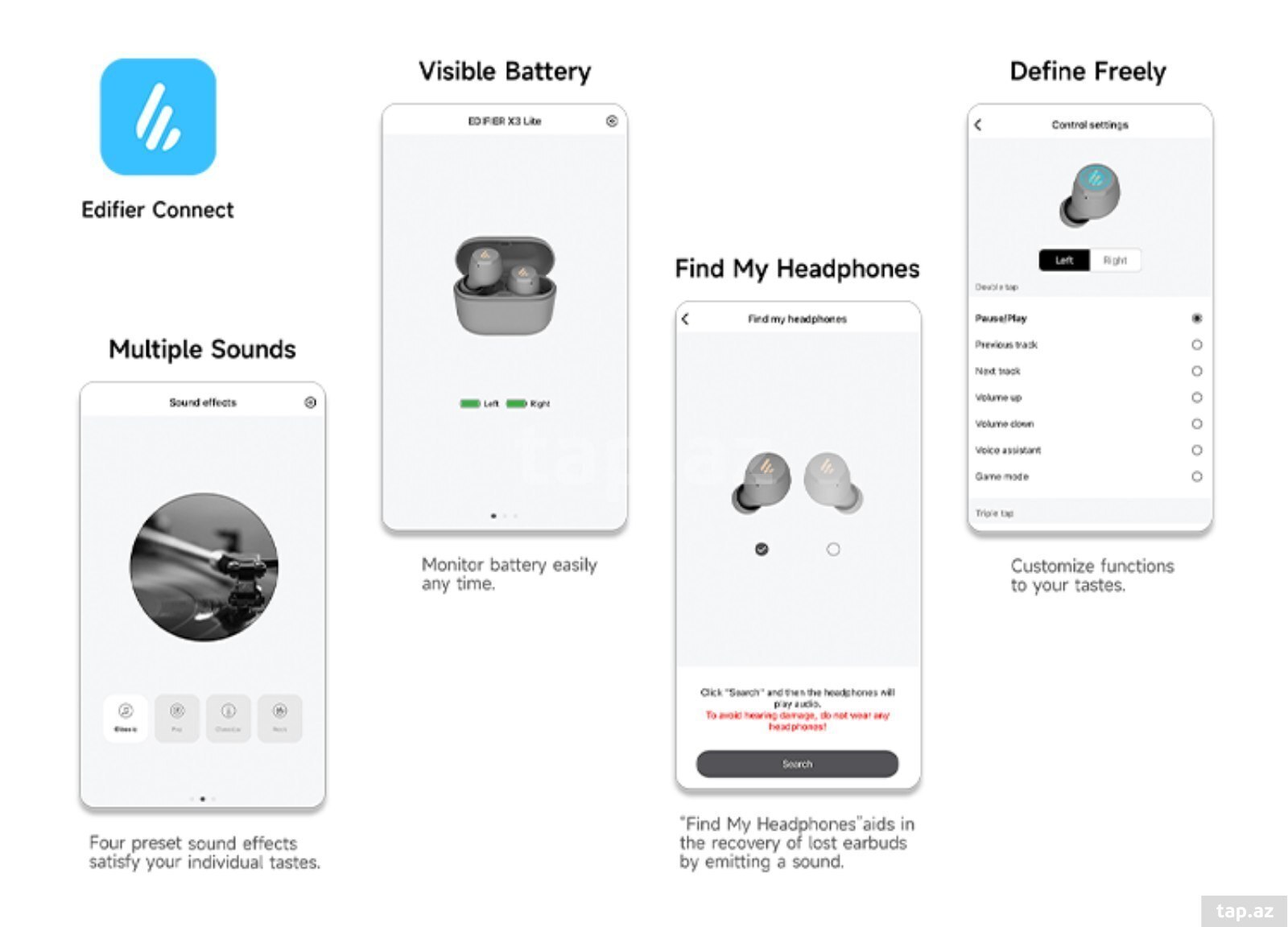 Bluetooth qulaqlıq Edifier X3 lite  (7)