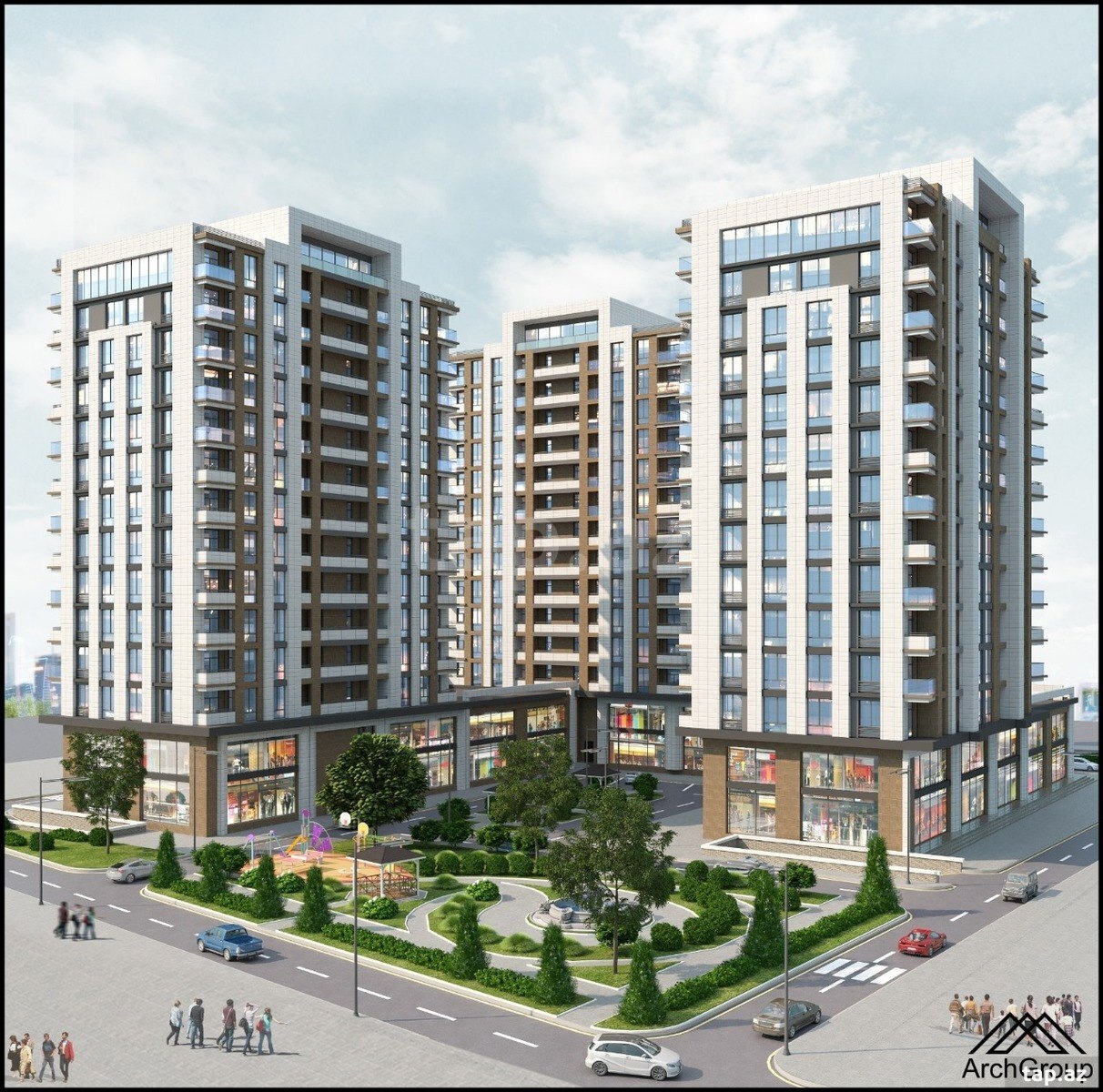 4-otaqlı yeni tikili, Xəlil Rza Ulutürk küç. 23, 170 m² (7)