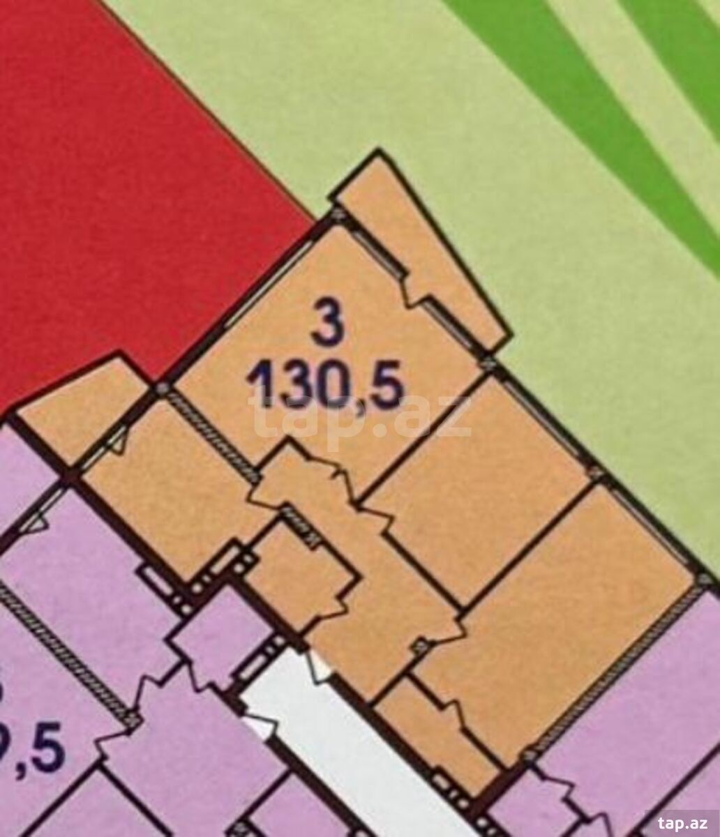 3-otaqlı yeni tikili, Səməd Vurğun küç. 23, 131 m² (7)