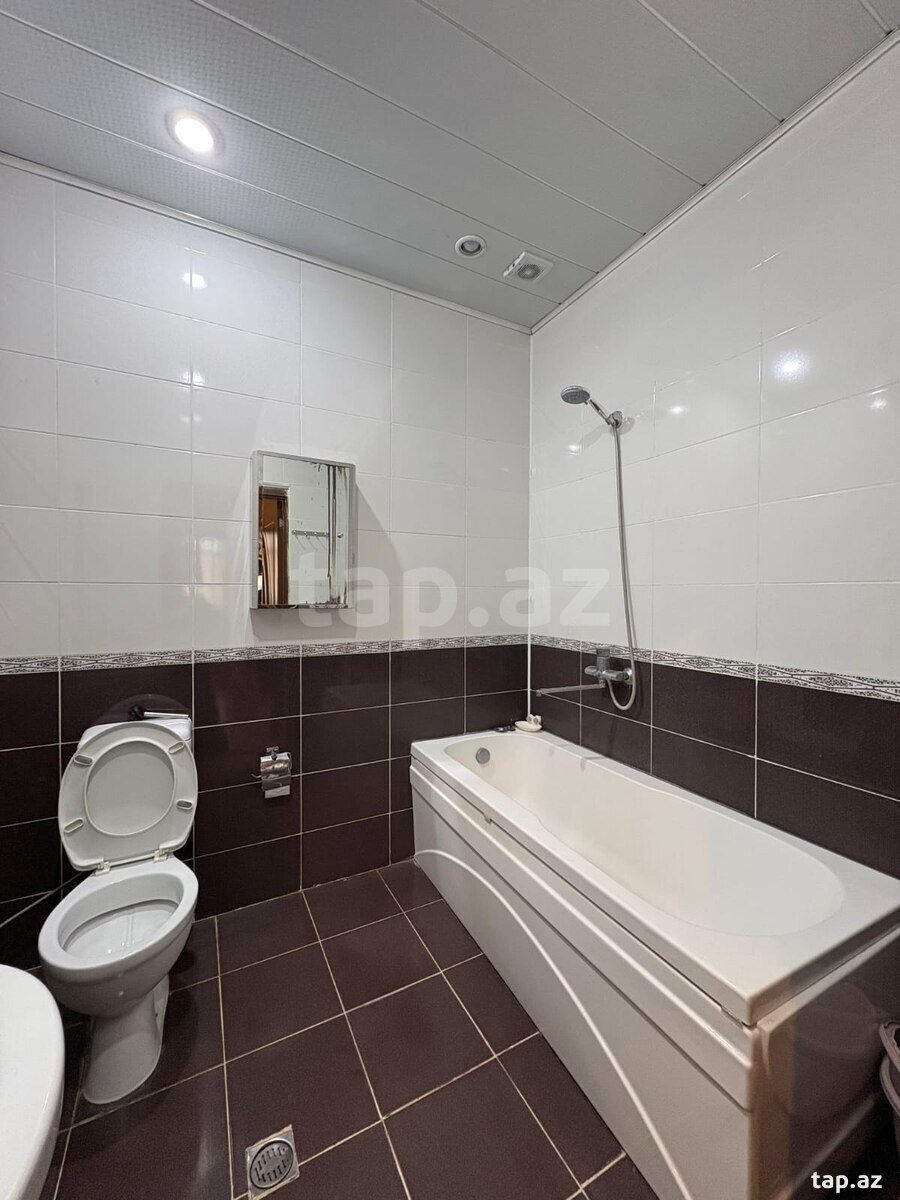 4-otaqlı yeni tikili kirayə verilir, Elmlər Akademiyası m., 150 m² (17)