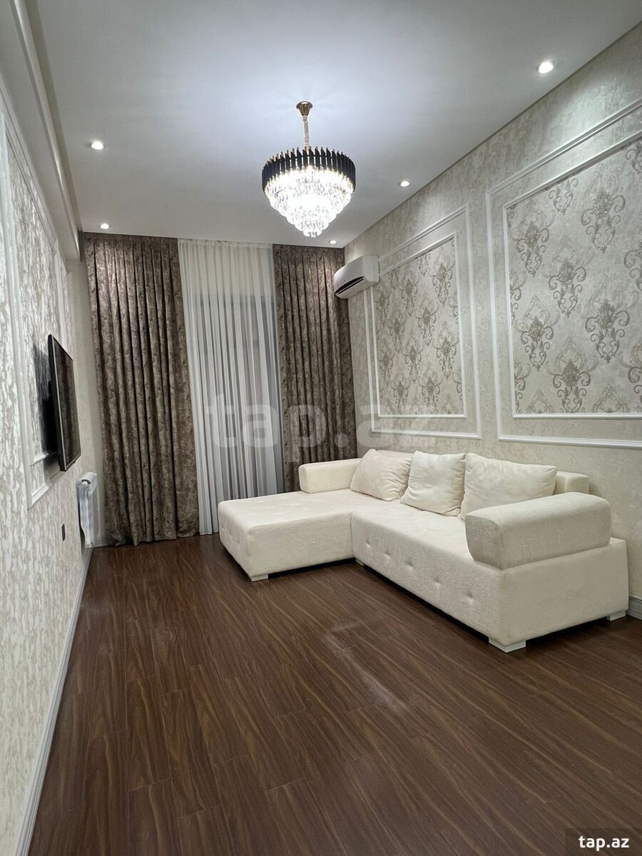 3-otaqlı yeni tikili kirayə verilir, 28 May m., 110 m² (3)