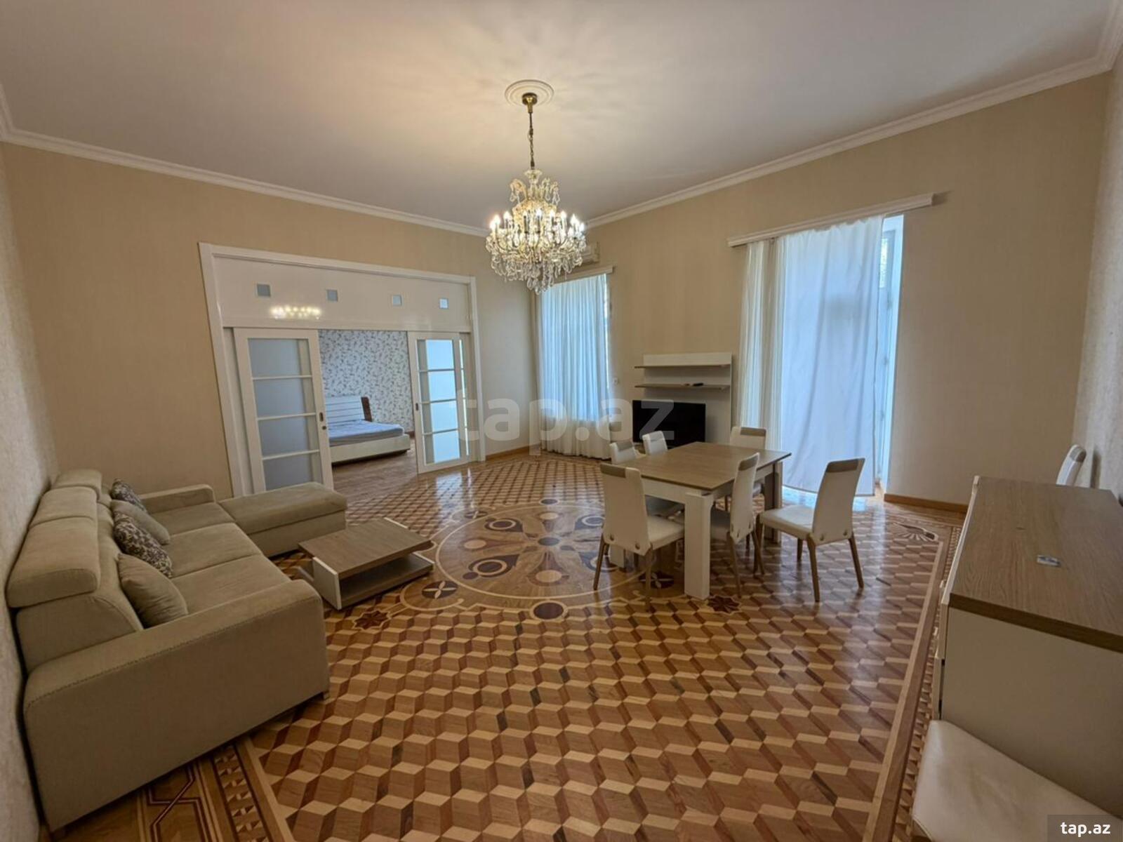 4-otaqlı mənzil kirayə verilir, Sahil m., 160 m² (3)