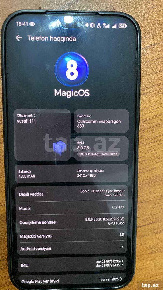 Honor X8b Midnight Black 128GB/8GB (3)
