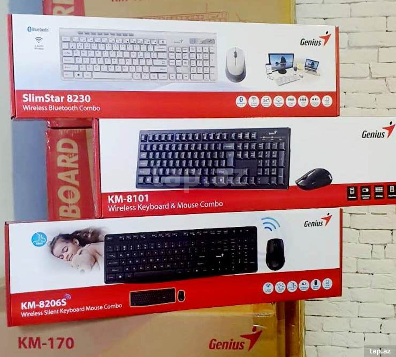 Klaviatura və kompüter siçanı Wireless Combo Genius, A4TECH