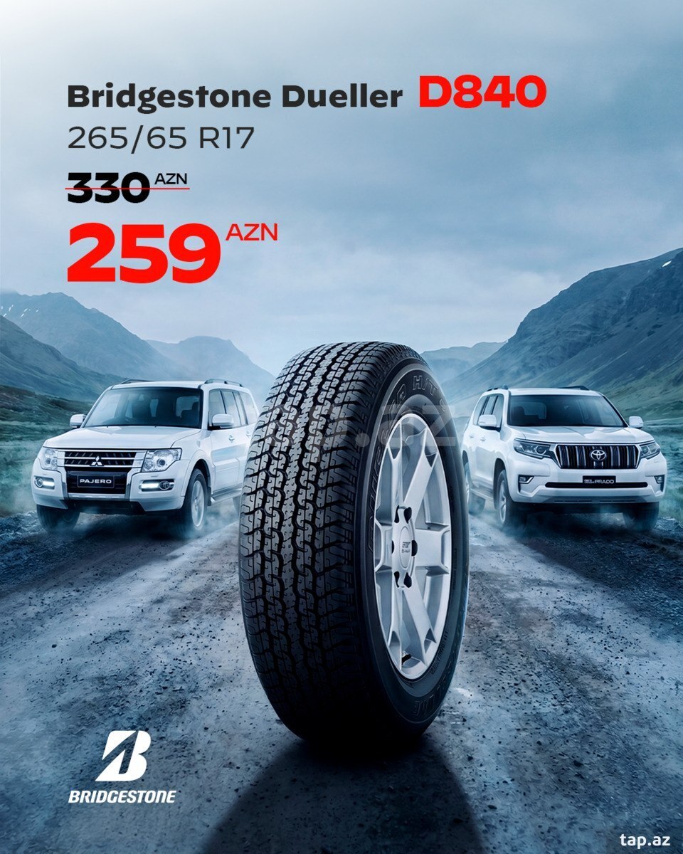 Bridgestone təkəri 265/65 R17 Dueller H/T D840