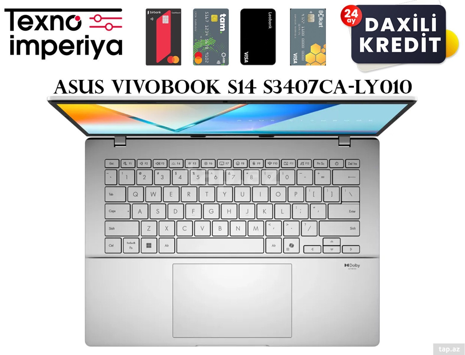 Laptop Asus Vivobook S14 S3407CA-LY010 90NB16J1-M006F0 (3)