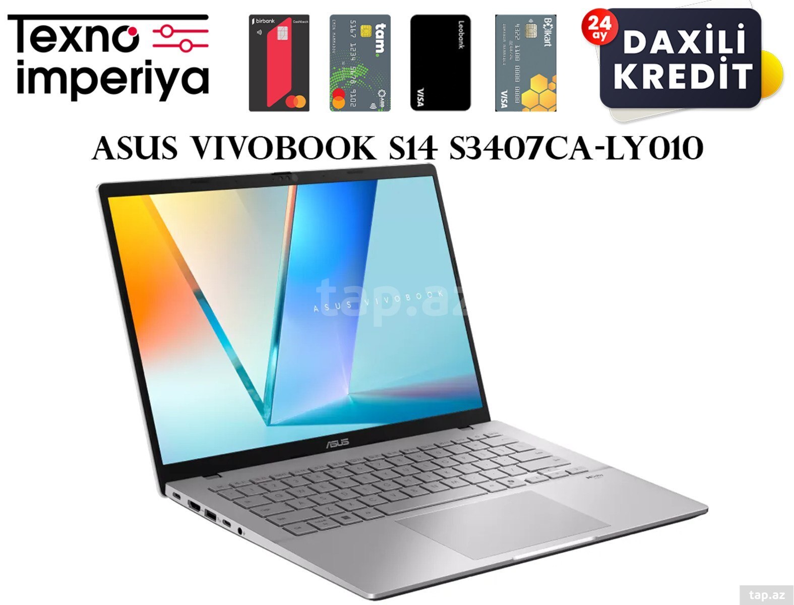 Laptop Asus Vivobook S14 S3407CA-LY010 90NB16J1-M006F0 (2)