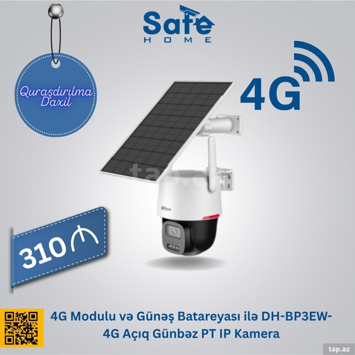 Günəş panelli kamera DH-BP3EW-4G Full-Color 4G PT