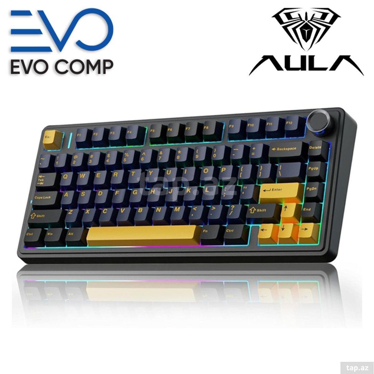 Klaviatura AULA F75 Thunder Black Mechanical Keyboard