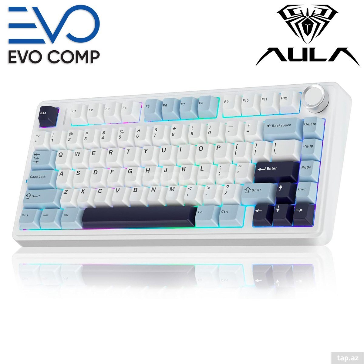 Klaviatura AULA F75 Glacier Blue