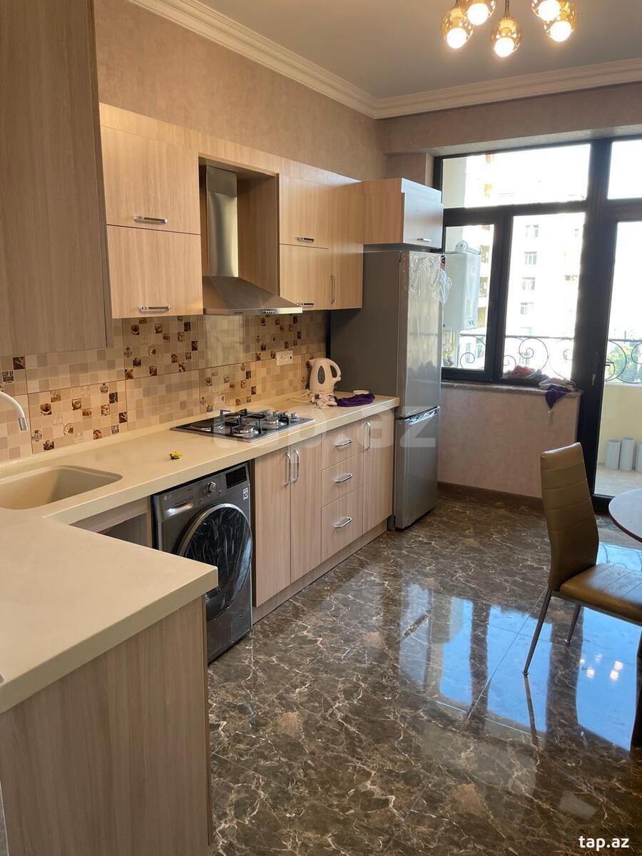 3-otaqlı yeni tikili kirayə verilir, İnşaatçılar m., 100 m² (12)
