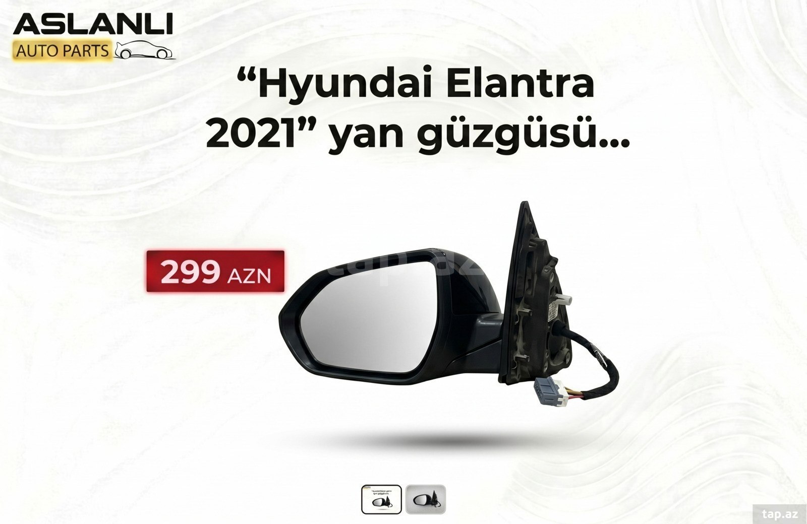 "Hyundai Elantra 2021” yan güzgüsü