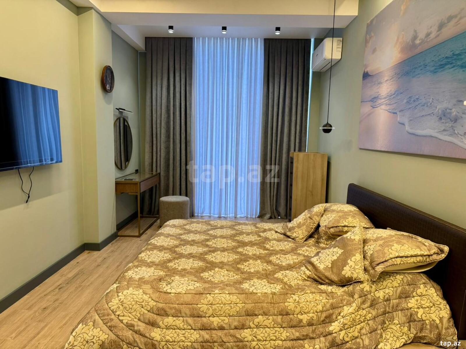 2-otaqlı yeni tikili kirayə verilir, Səməd Vurğun küç., 106 m² (9)