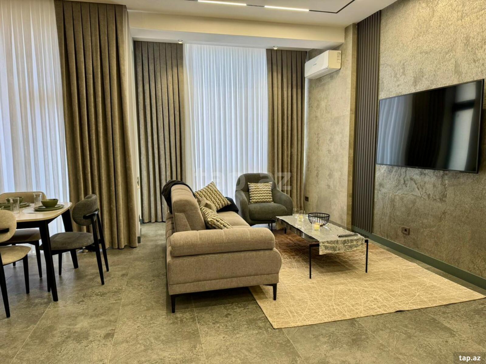 2-otaqlı yeni tikili kirayə verilir, Səməd Vurğun küç., 106 m² (16)