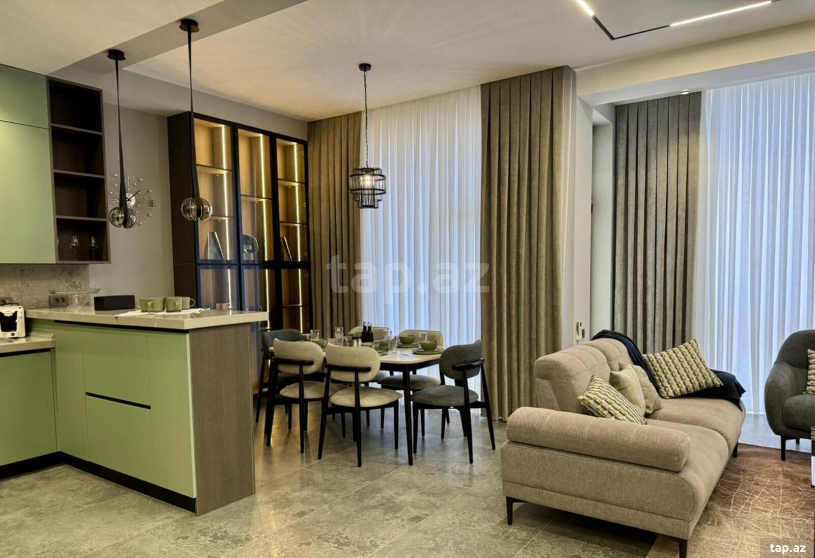 2-otaqlı yeni tikili kirayə verilir, Səməd Vurğun küç., 106 m² (17)