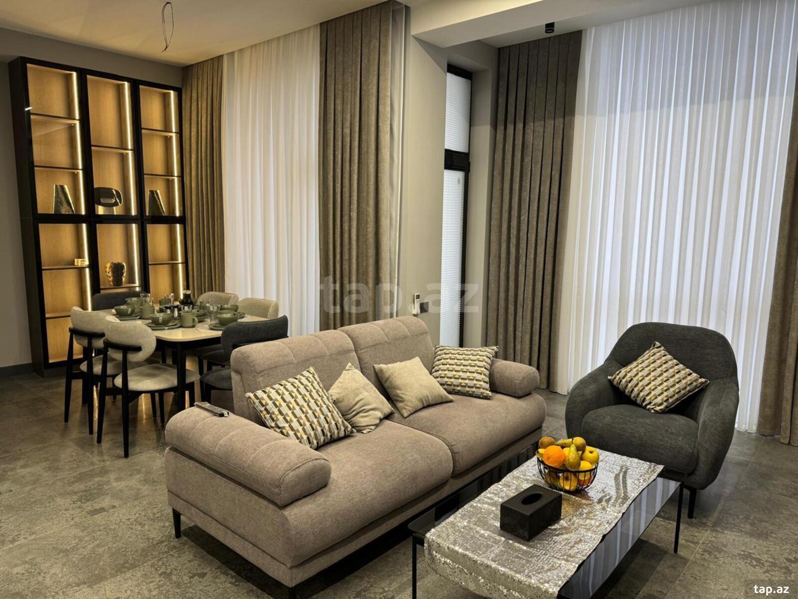 2-otaqlı yeni tikili kirayə verilir, Səməd Vurğun küç., 106 m² (2)