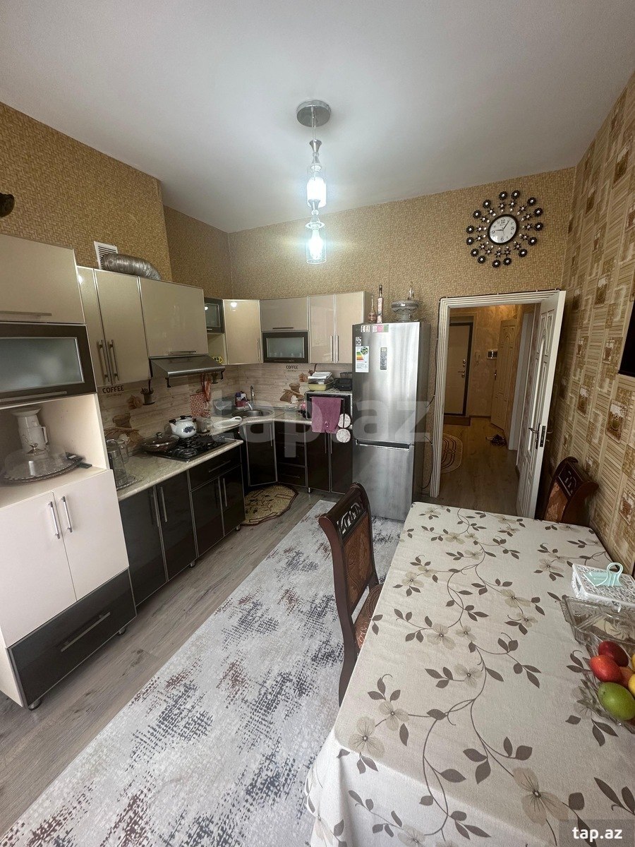 3-otaqlı yeni tikili, Həzi Aslanov m., 95 m² (6)