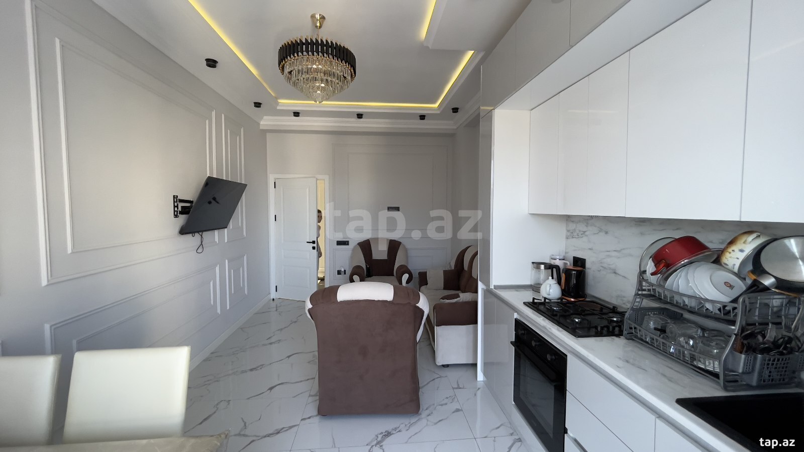 3-otaqlı yeni tikili kirayə verilir, Azadlıq pr., 72 m² (5)