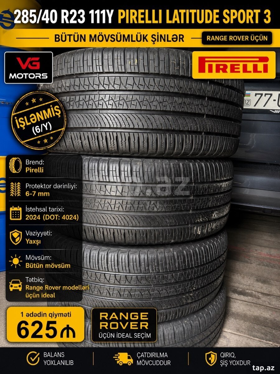 Pirelli şinləri 285/40 R23 