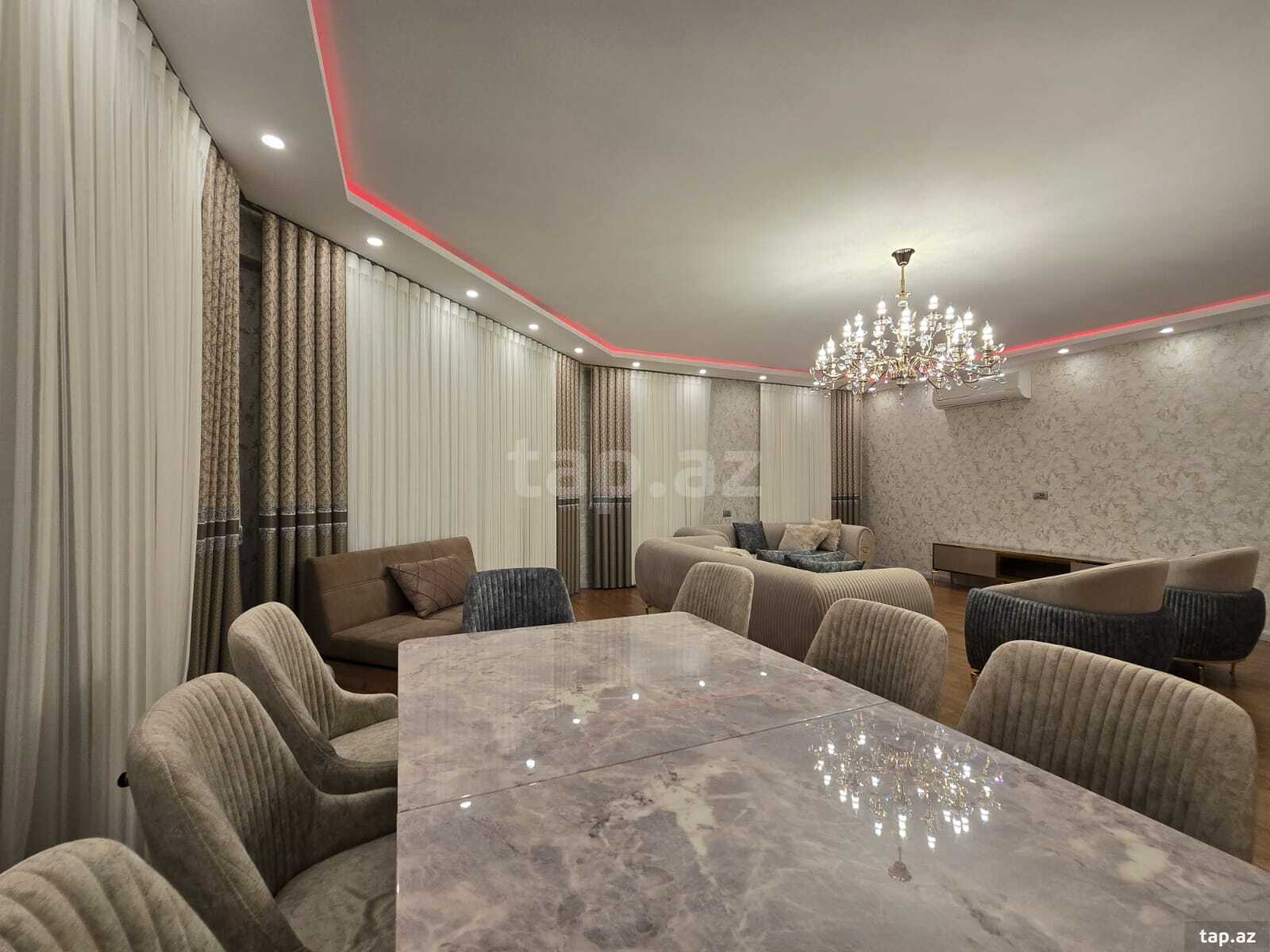 6-otaqlı yeni tikili kirayə verilir, Elmlər Akademiyası m., 265 m² (3)
