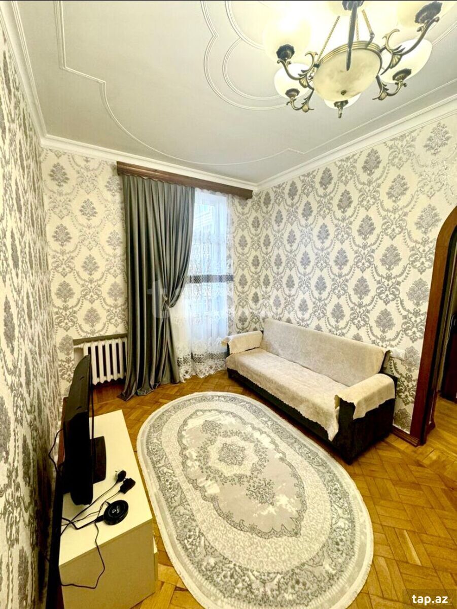 2-otaqlı mənzil kirayə verilir, Nizami küç., 60 m²