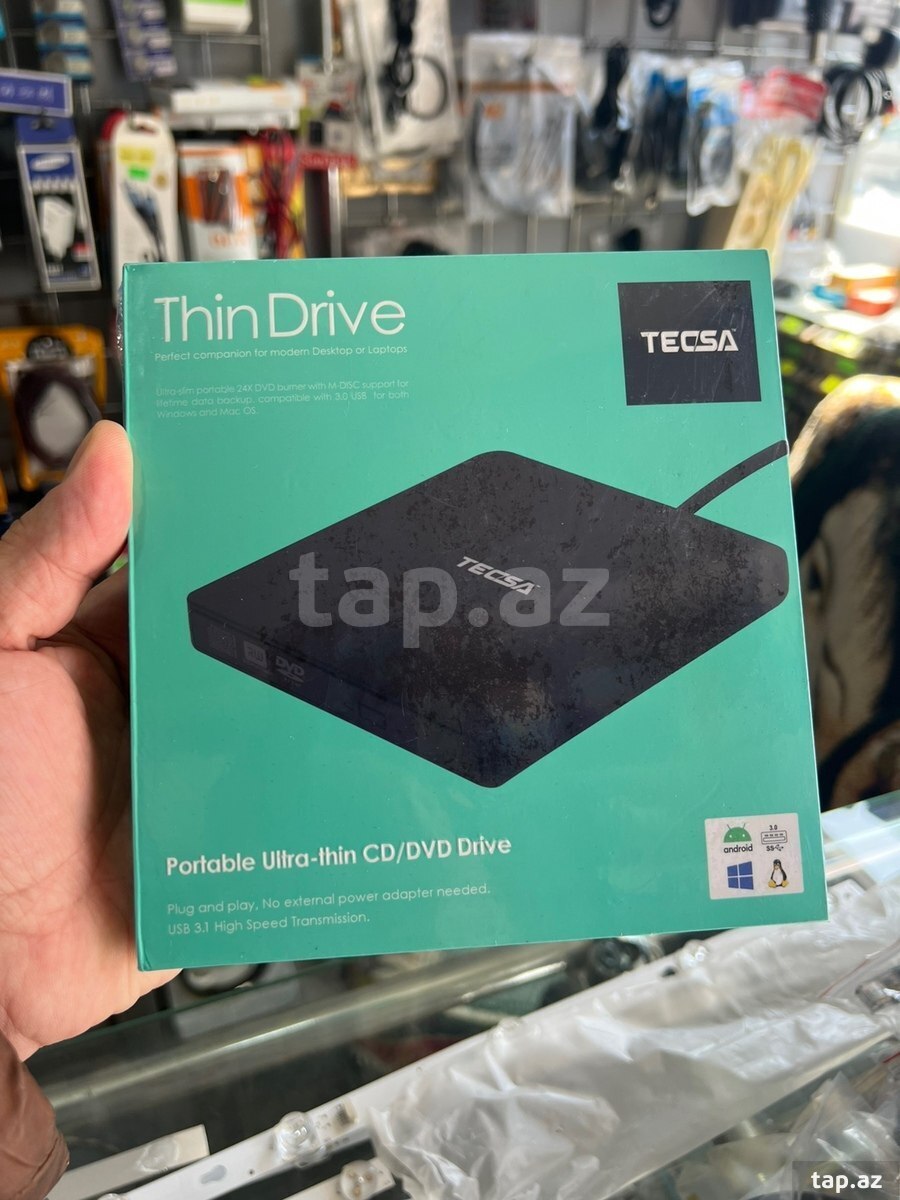 Xarici DVD yazıcı DVD-RW USB TECSA TCS-W7