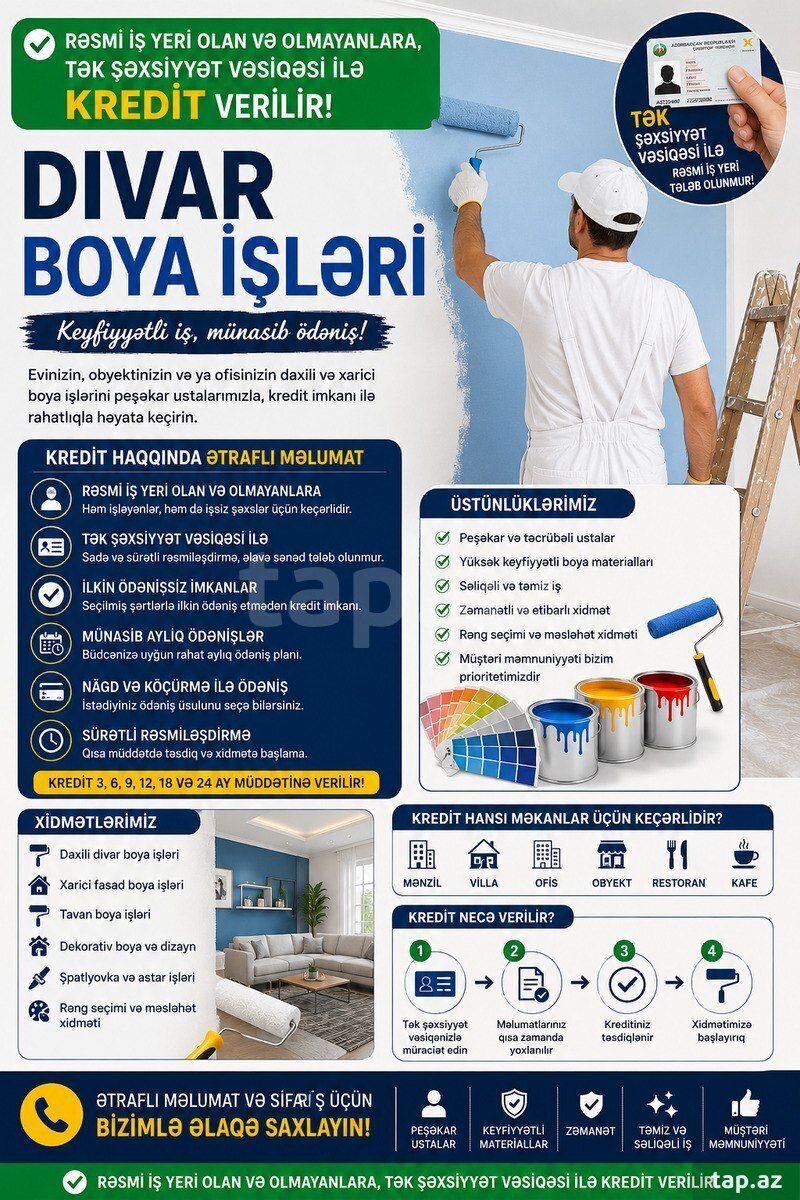Divar boya işləri