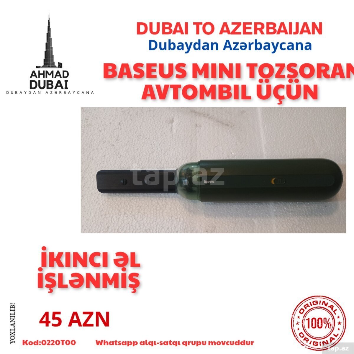 Baseus mini tozsoran 