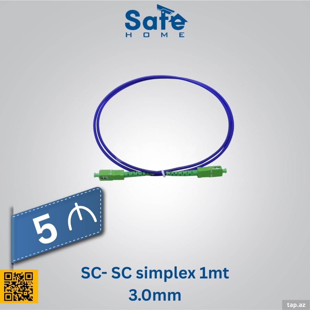 Fiber optik patch Cord SC- SC Simplex 1mt 3.0mm