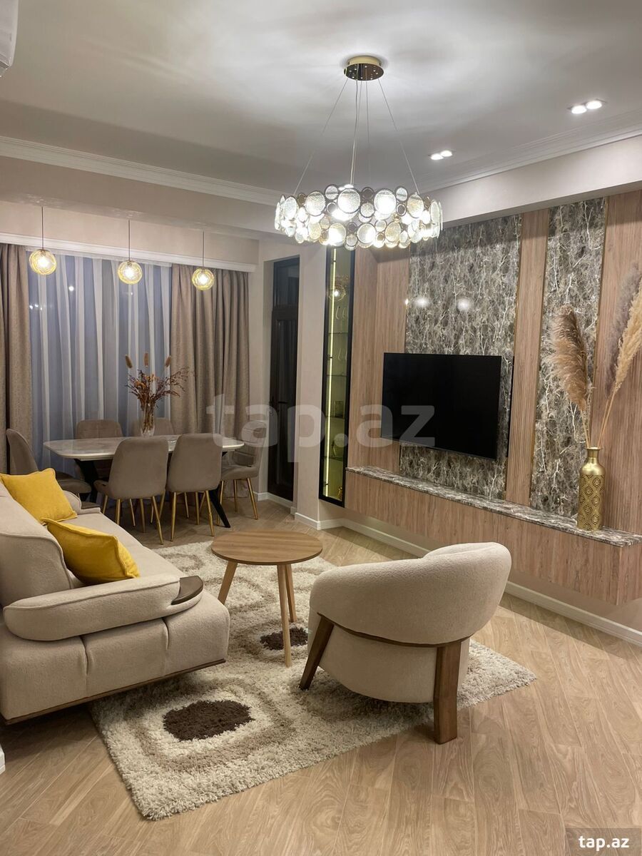 3-otaqlı yeni tikili kirayə verilir, Yasamal r., 106 m²