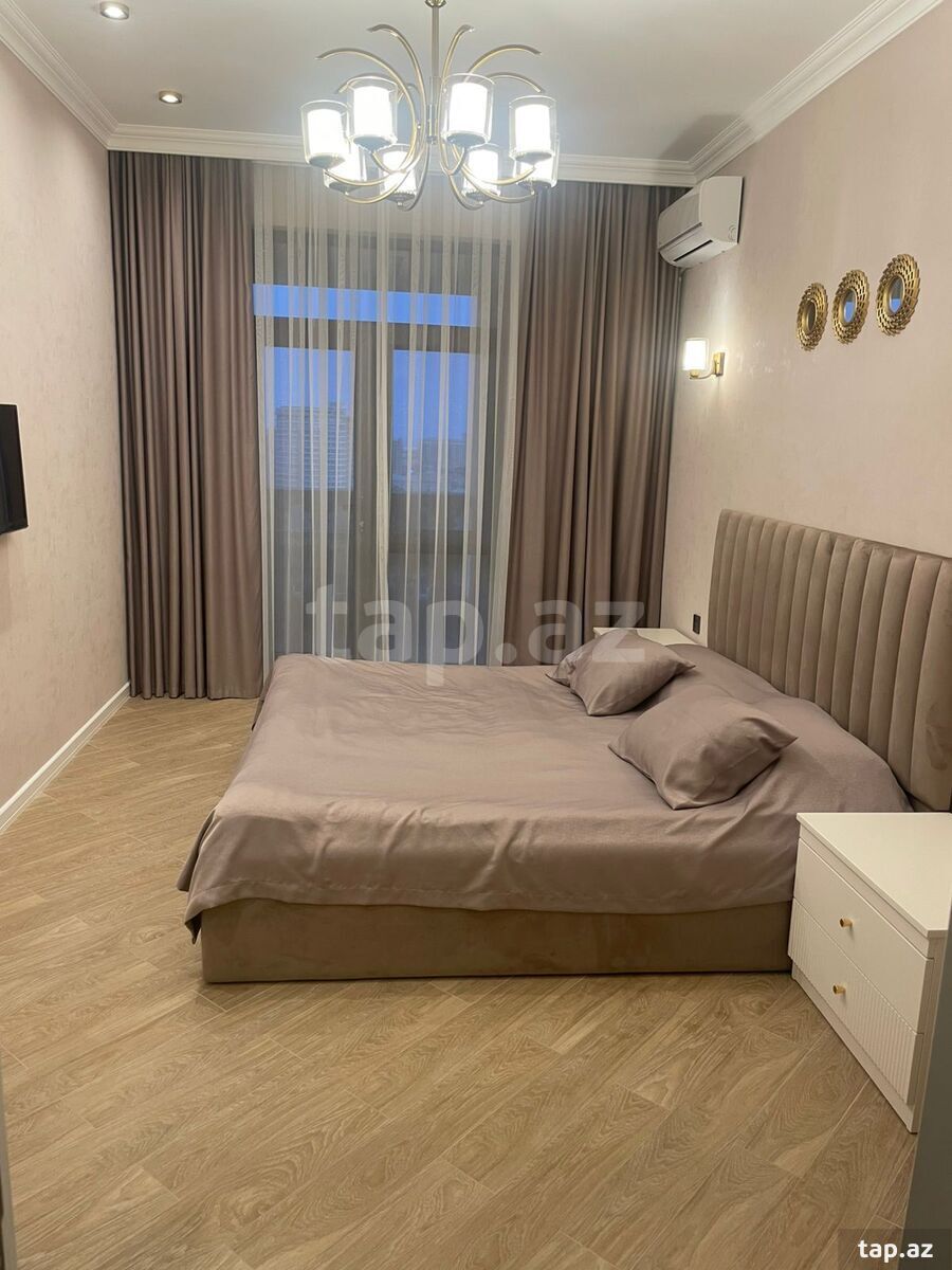 3-otaqlı yeni tikili kirayə verilir, Yasamal r., 106 m² (5)