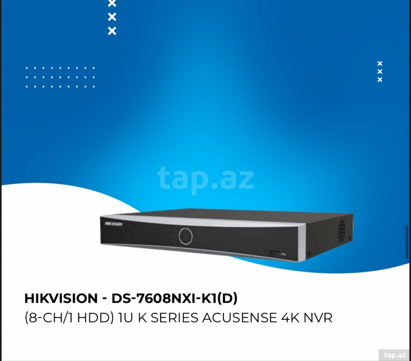 HIKVISION - DS-7608NXI-K1(D) NVR