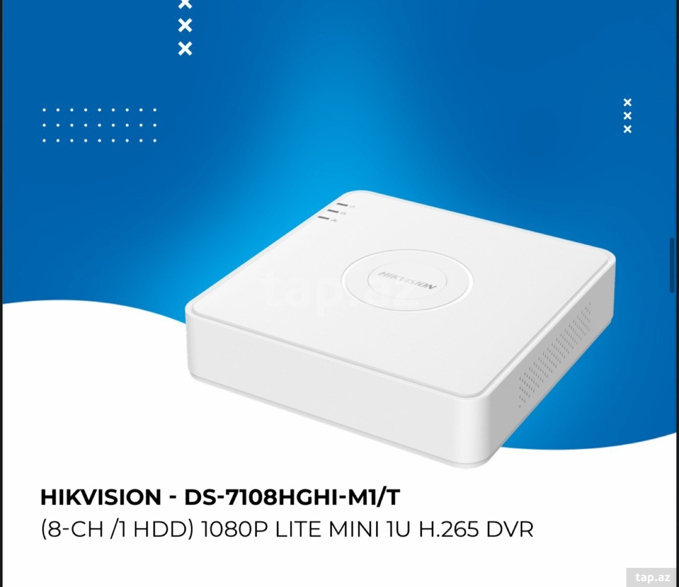HIKVISION - DS-7108HGHI-M1 DVR 8 port 