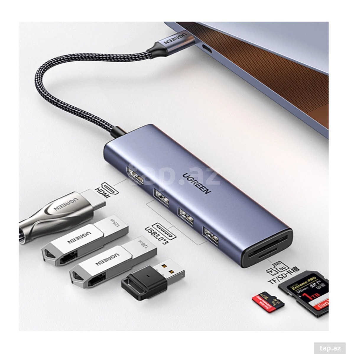 USB Hub Ugreen USB-C 6 in1 HUB CM511