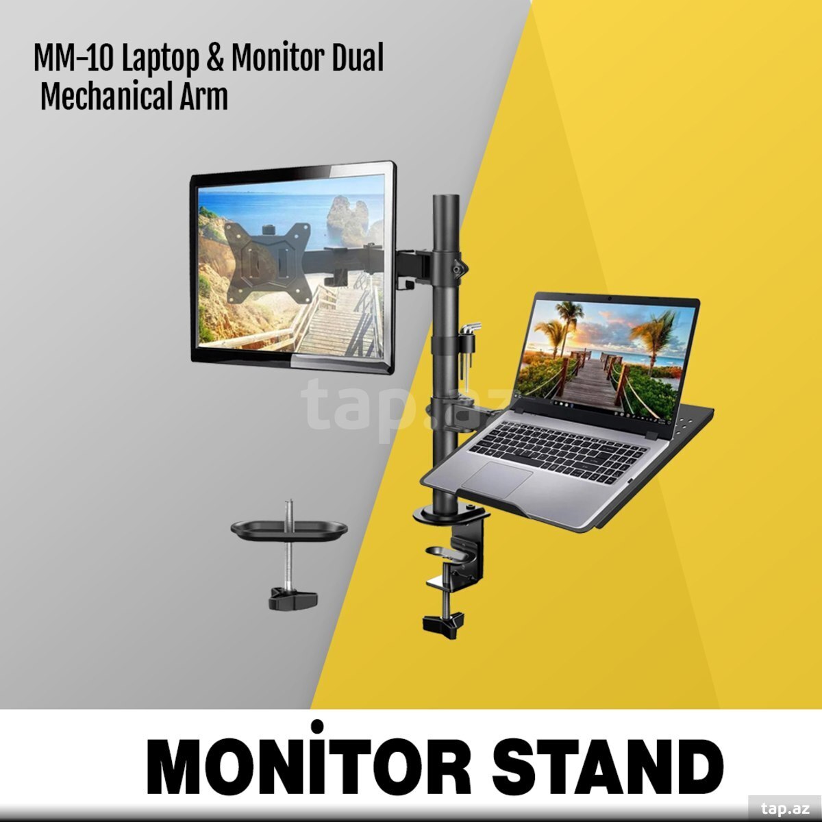 Monitor stendi  MM-10 Laptop & Monitor Dual Mechanical (4)