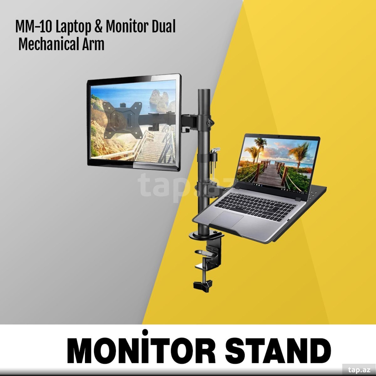 Monitor stendi  MM-10 Laptop & Monitor Dual Mechanical