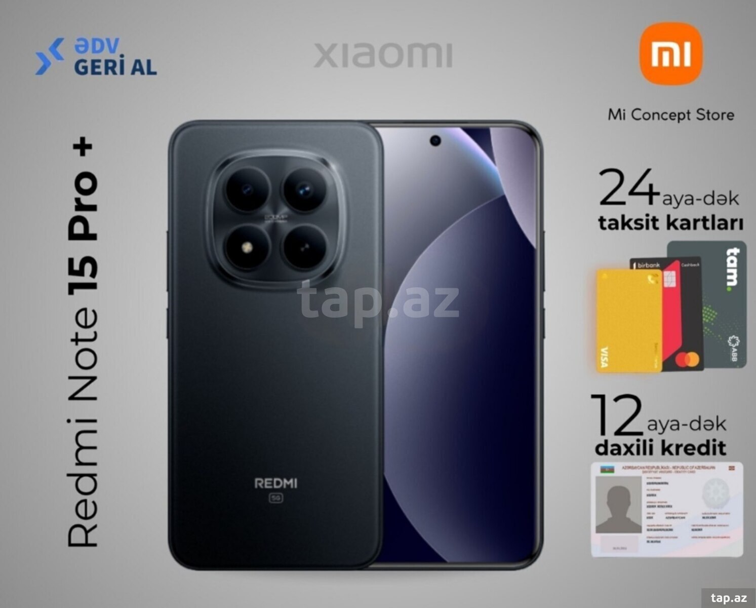 Xiaomi Redmi Note 15 Pro+ 5G Black 256GB/8GB